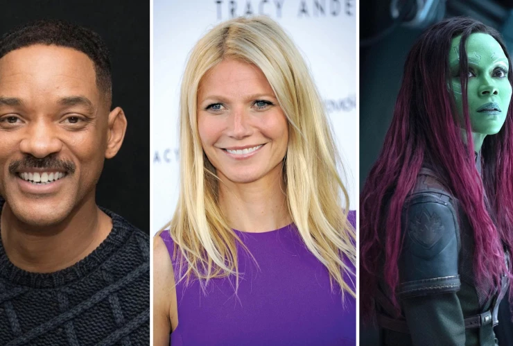 Fotografía de Will Smith, Gwyneth Paltrow y Zoe Saldana