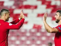 Paulinho con Portugal y Cristiano Ronaldo