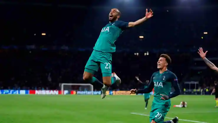 Lucas Moura del Tottenham, Champions League