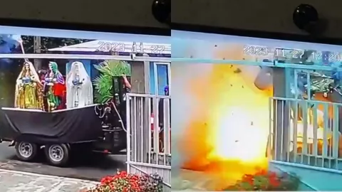 Explosión de la Santa Muerte