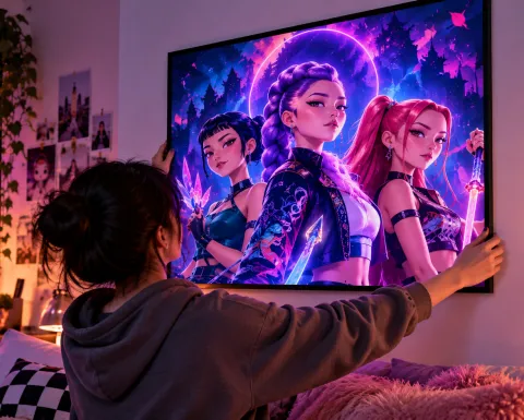 4 pósteres OFICIALES inspirados en K-Pop Demon Hunters para toda verdadera fan de Las Guerreras K-Pop
