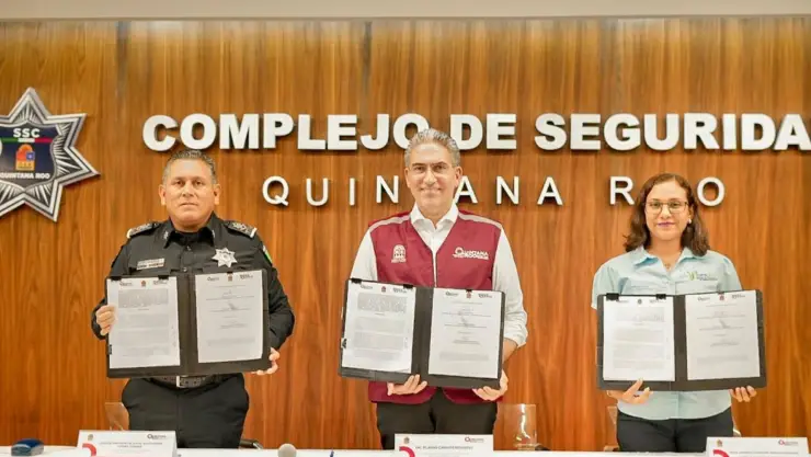 Firman alianza para fortalecer la salud del personal de seguridad en Quintana Roo