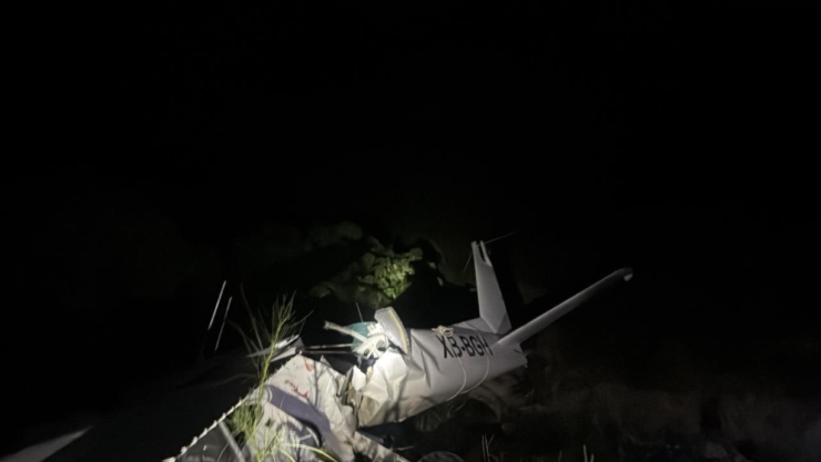 Muere conductora Débora Estrella en accidente de avioneta en García, Nuevo León.png