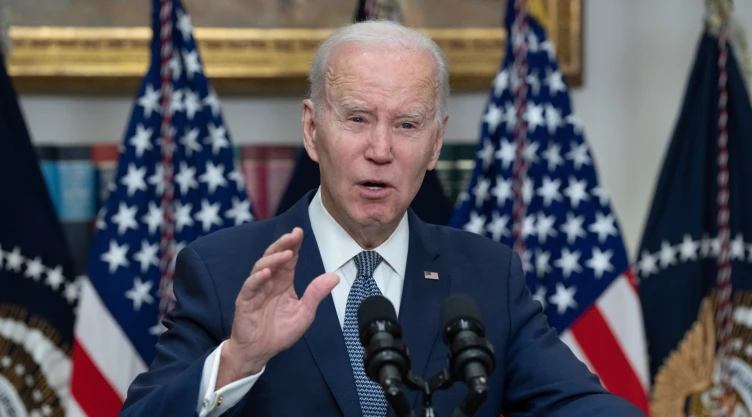 El presidente de Estados Unidos, Joe Biden, durante una conferencia.