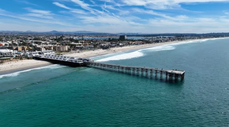 Vista de la costa de San Diego.
