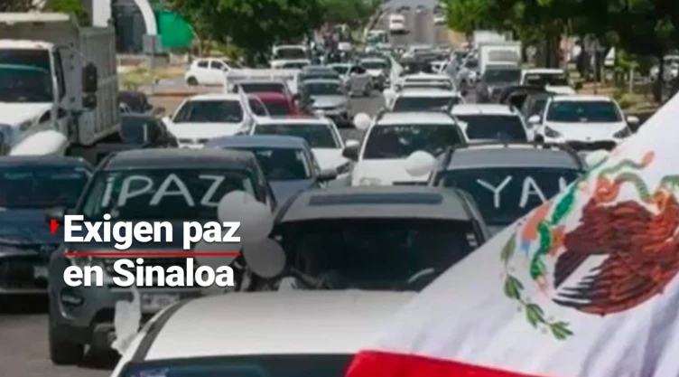 Habitantes de Culiacán exigen que vuelva la paz a Sinaloa.