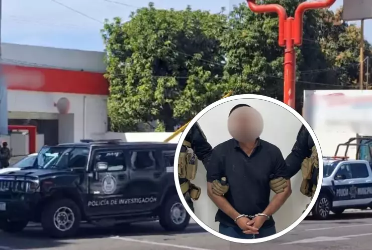Detienen a presunto asaltante de banco en Culiacán