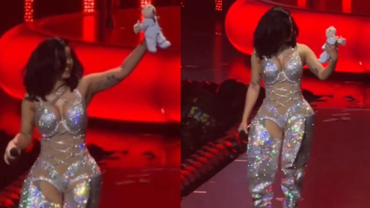 VIDEO_ ¡Momentazo en su concierto! Cardi B bromea al recibir un famoso muñeco_ '¿Es mi cirujano_’.webp