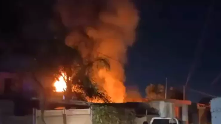 Incendio en Cerrito de Jerez, León
