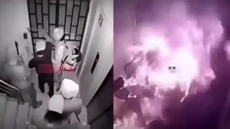 FUERTE VIDEO | Mueren extorsionadores tras una explosión dentro de una empresa; el dueño dejó una bomba