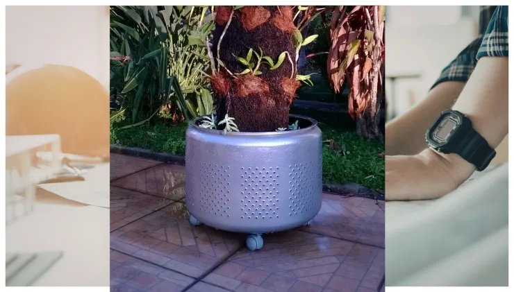 reciclar lavadoras viejas ideas maceta