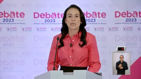 Debate elecciones Edomex en vivo_ _Tu representas la corrupción_, Alejandra del Moral a Delfina