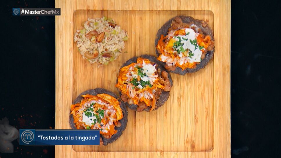 Tostadas a la tingada, platillos Masterchef