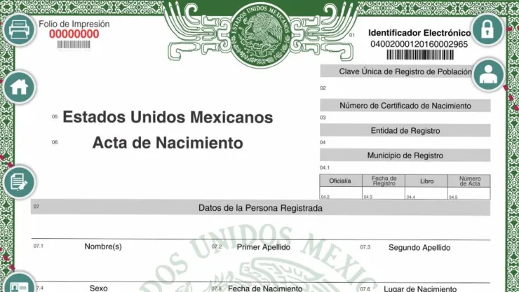 Así puedes imprimir tu acta de nacimiento desde casa
