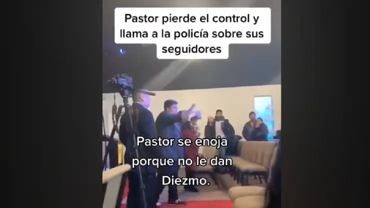 pastor se enoja con feligreses porque no les da el diezmo