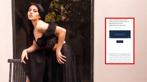 Flor Marian Izaguirre posa en una fotografía que publicó en sus redes sociales.