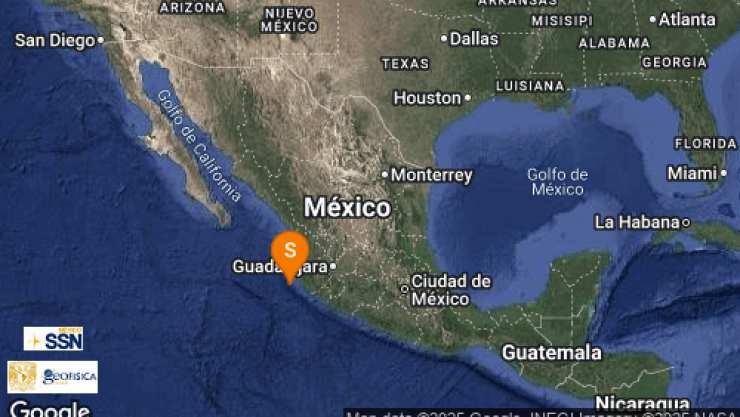 ÚLTIMA HORA | Se registra sismo de magnitud 4.2 en Puerto Vallarta, Jalisco hoy 8 de julio de 2025
