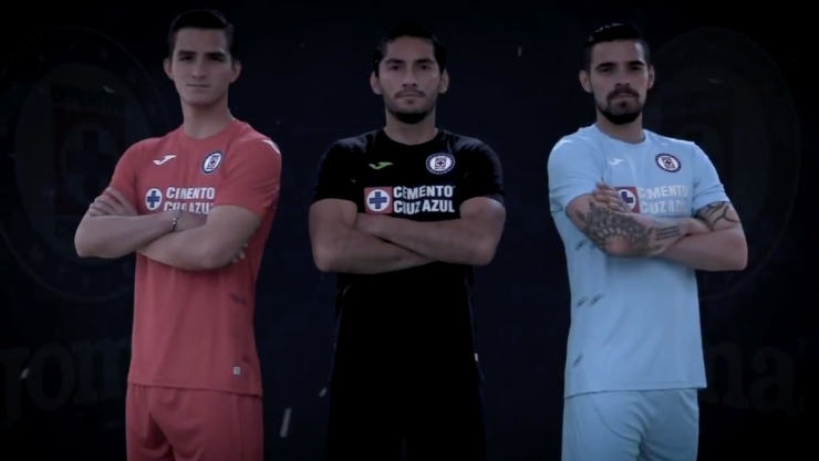 Las tres playeras de portero de Cruz Azul