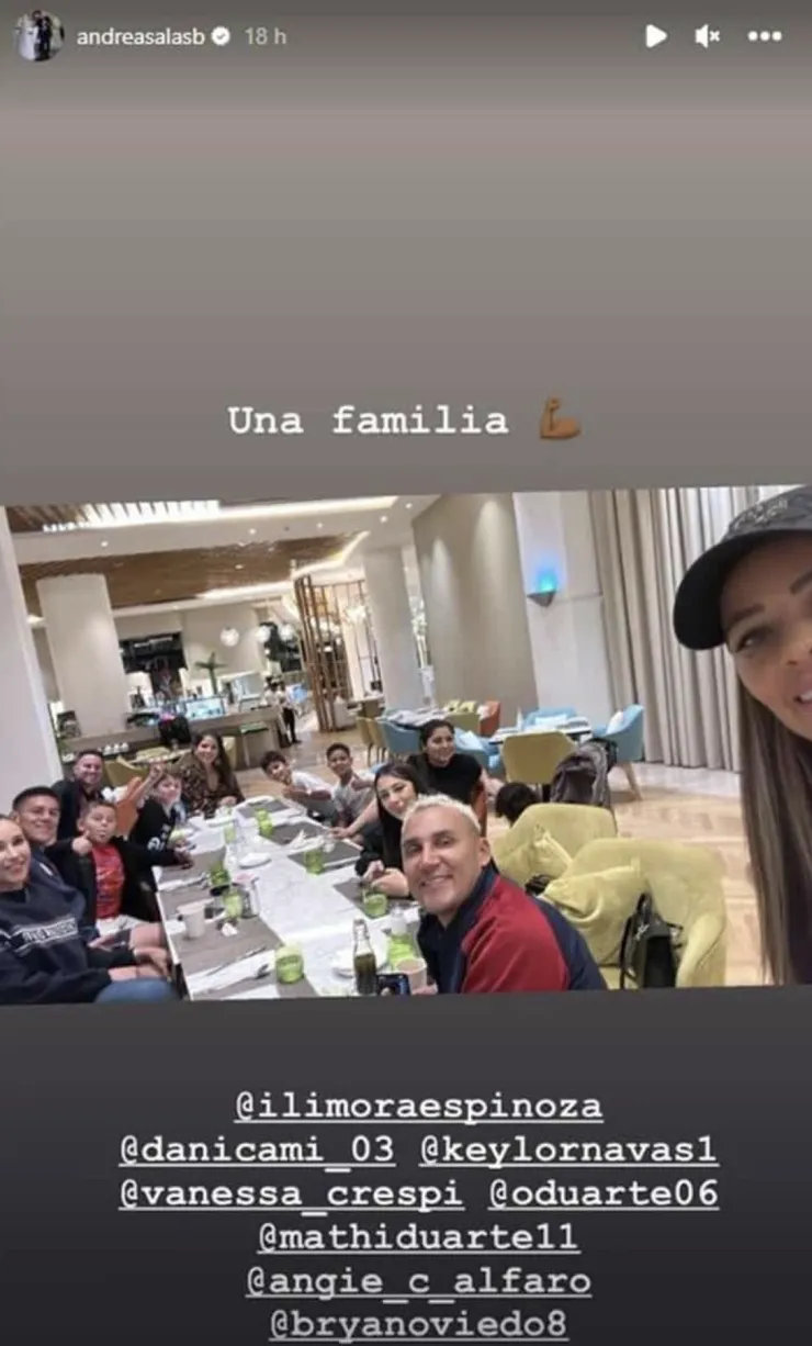 Keylor Navas en celebración previo a la goleada