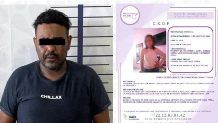 Localizan con vida a niña de 11 años en Bosques de Amalucan; un hombre presuntamente la retenía