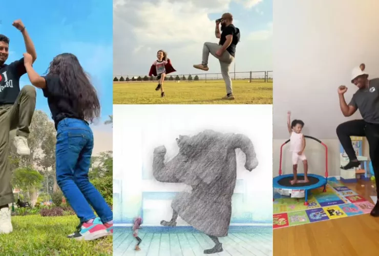 Kuma y el baile de Nika que se hizo viral en TikTok: fans recrean escena de One Piece con sus hijas