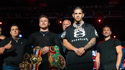 Canelo Álvarez Berlanga conferencia de prensa Nueva York pelea