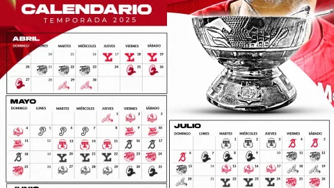 Calendario completo de Diablos Rojos este 2025