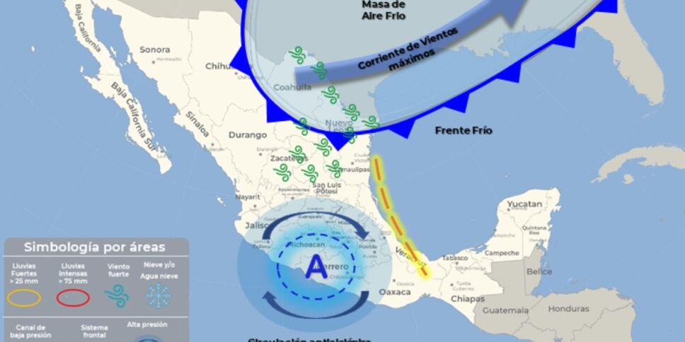 clima mexico 6 de enero