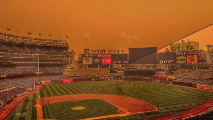 Juego de MLB se pospone por humo de incendios en Canadá