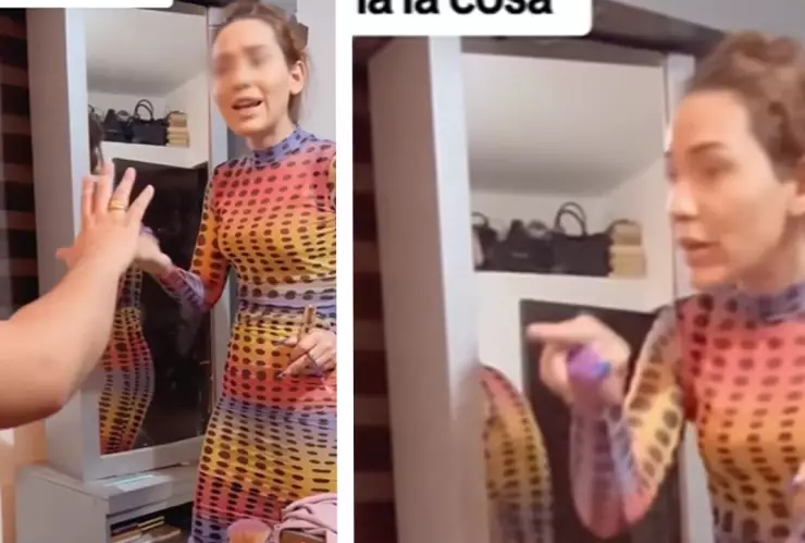 mujer reclama a su pareja por regañar a su hija