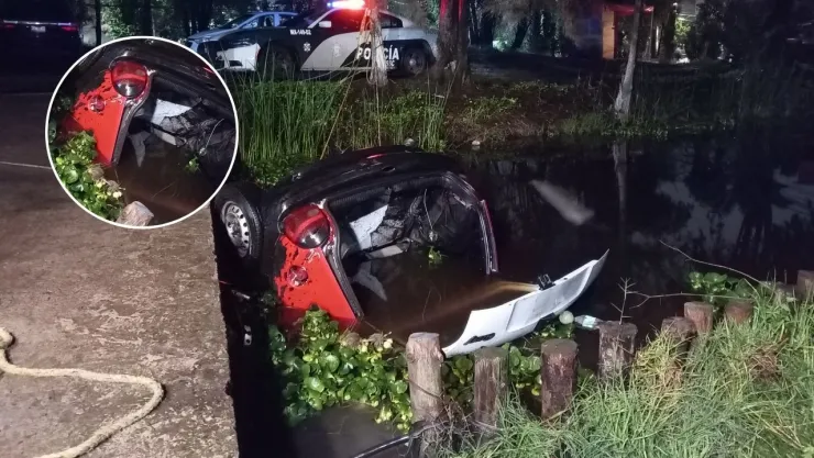 CDMX: Tres mujeres mueren ahogadas tras accidente de auto en Xochimilco
