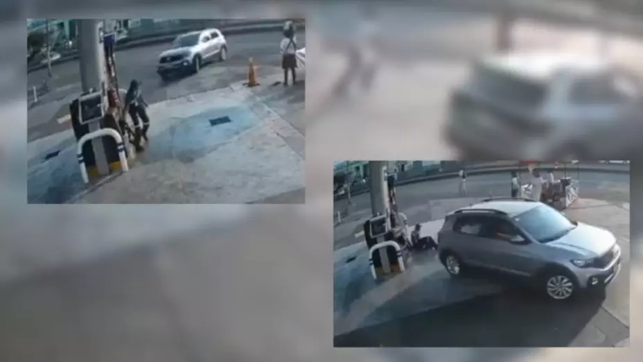 Un despachador en una gasolinería fue atropellado en CDMX.