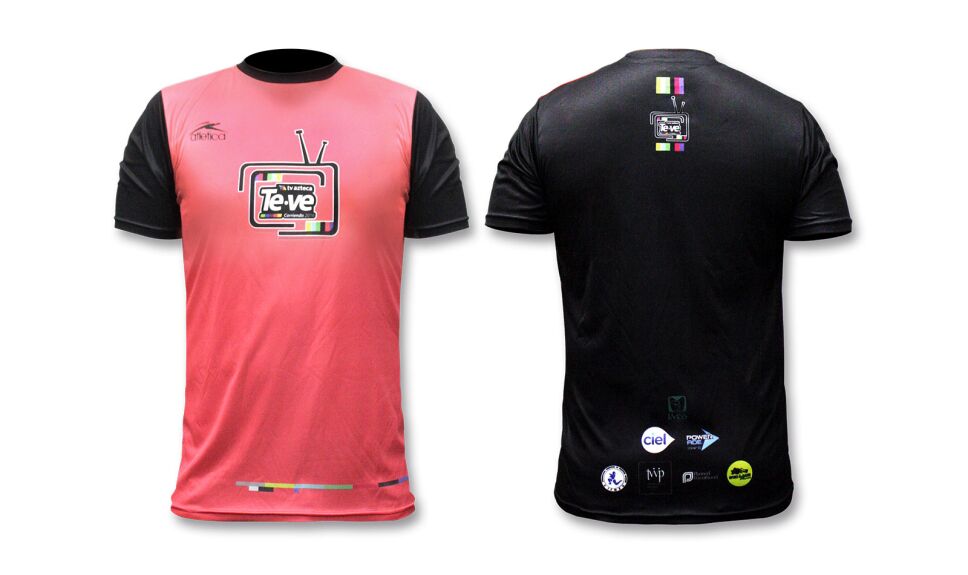 playera hombre de carrera tv azteca te ve corriendo 2016