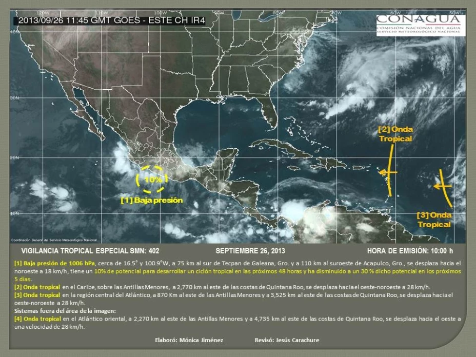 Se esperan más lluvias en Guerrero