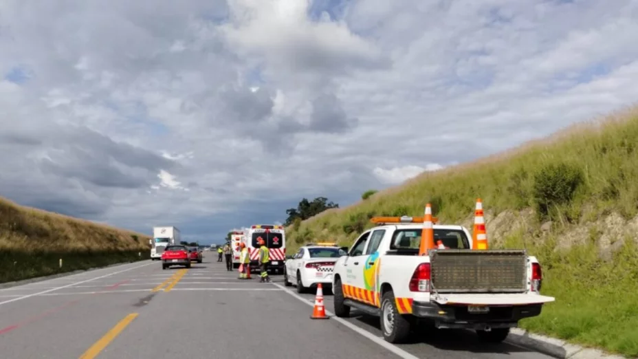 Cierre de circulación en carretera Amozoc-Perote