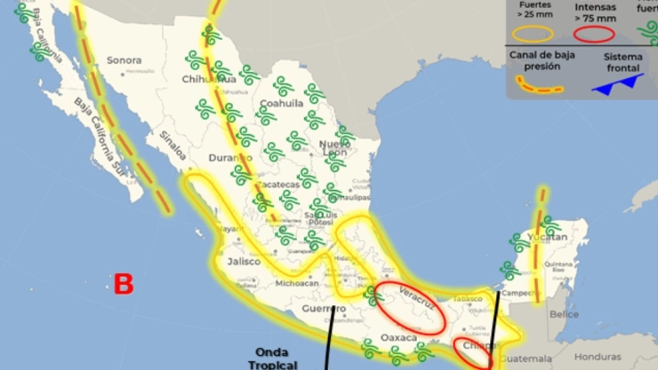 clima mexico 25 de agosto