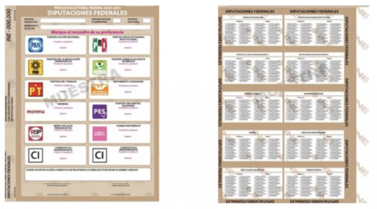 Aprueban modelo de boleta para elección de Diputados.