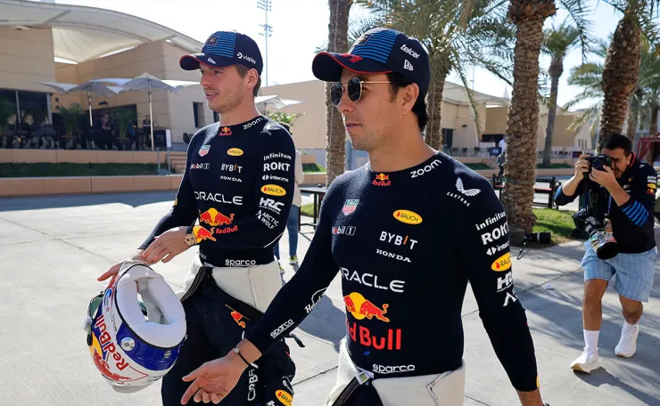 Max Verstappen y Checo Pérez