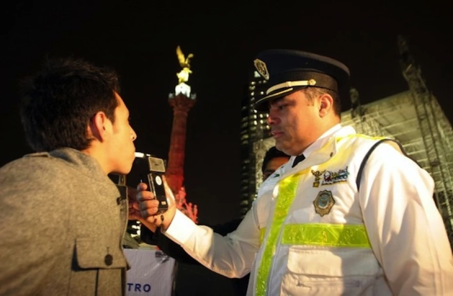 Alcoholímetro en el DF