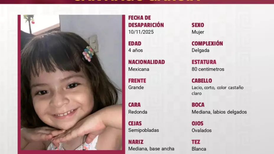 Nohelia Daylen Santiago García desapareció en Juchitán de Zaragoza, Oaxaca