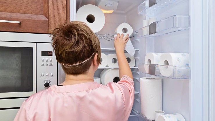 El truco del papel higiénico para quitar todos los olores del refrigerador