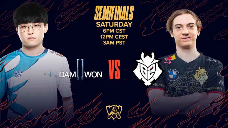 Semifinal entre Damwon y G2 Esports
