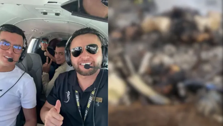 ¿Cómo quedó la avioneta en la que viajaba el cantante colombiano Yeison Jiménez?