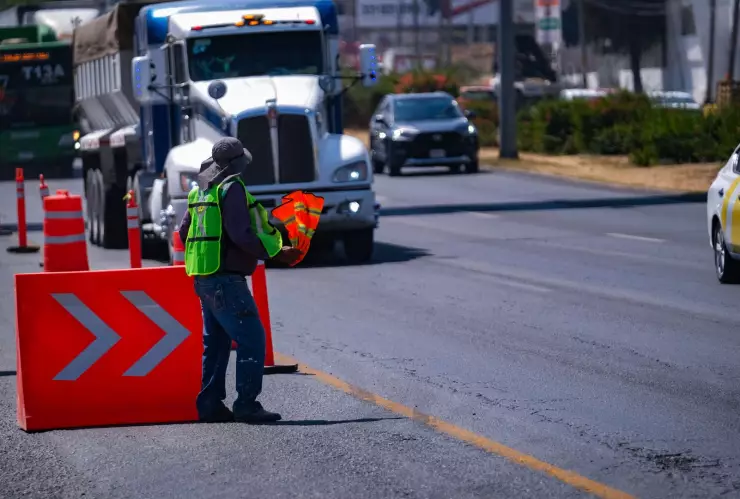 ¡Colapsada! Así se encuentra la Carretera a Chapala hoy 27 de marzo por las obras de renovación