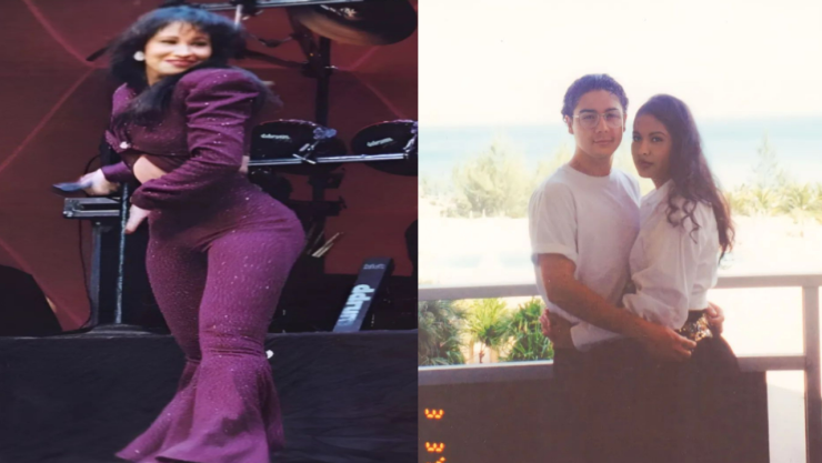 Selena Quintanilla y Chris Pérez