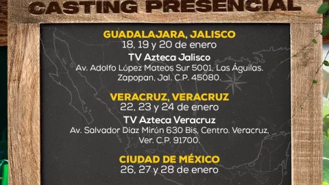 Conoce las sedes y los requisitos para el casting nacional Survivor México 2024