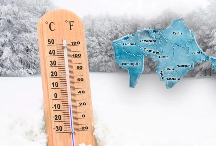 Frente Frío 14 en Tabasco 2025