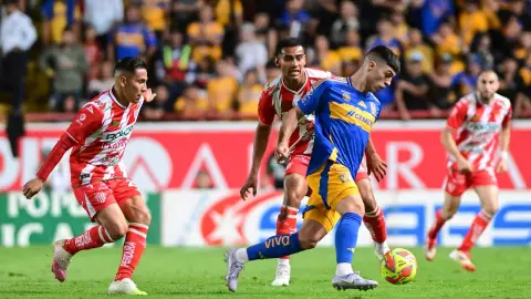 Necaxa vs Tigres partido ida cuartos de final Clausura 2025 Liga BBVA MX