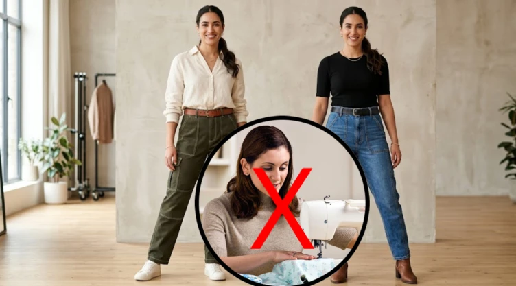 4 ideas de costuras en pantalones de mujer que te harán ver aesthetic y chic: no necesitas máquina de coser