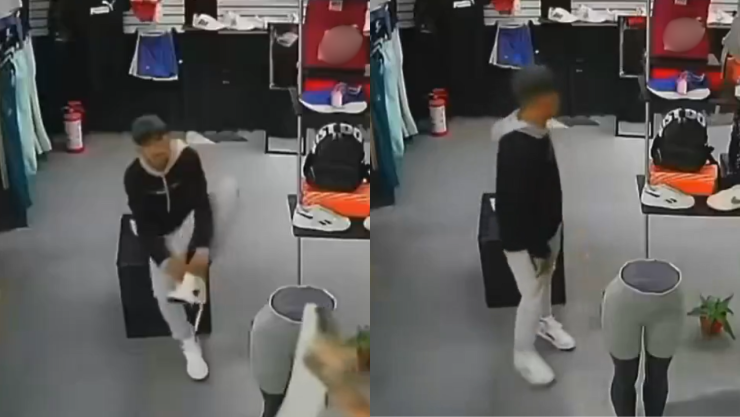 Robo de tenis en local del Edomex